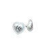 Creative Design 2.5" White and Purple Mr Glossy Finish Heart Shaped Knob Dresser Hardware